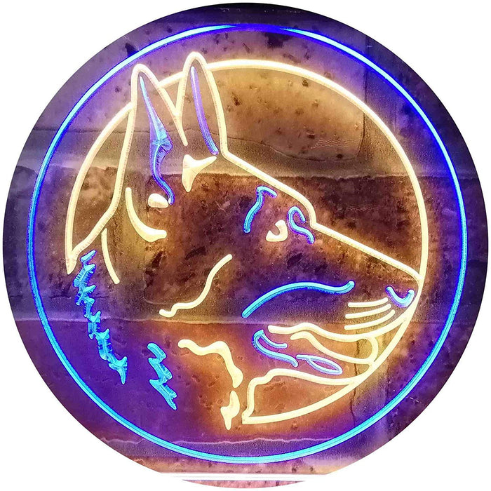 German Shepherd Dog LED Light Sign - Way Up Gifts