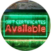 Gift Certificates Available LED Light Sign - LED Gift Works
