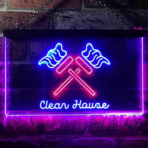 Clean House Maid Services LED Light Sign - Way Up Gifts