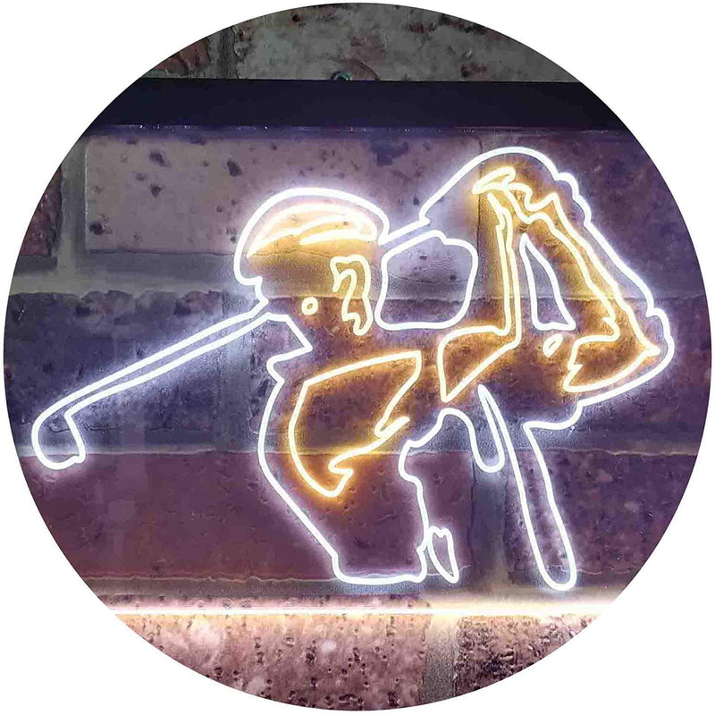Golf Course Pro Shop Golf Player LED Light Sign - LED Gift Works