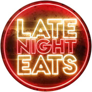 Late Night Eats LED Light Sign - LED Gift Works