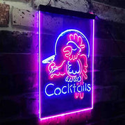 Cocktails Parrot LED Light Sign - LED Gift Works