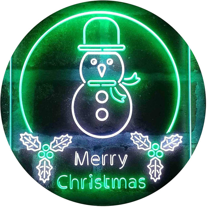 Merry Christmas Decoration Snowman LED Light Sign - Way Up Gifts
