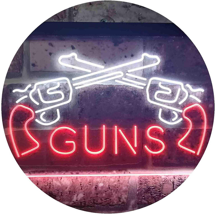 Gun Shop Guns LED Light Sign - Way Up Gifts