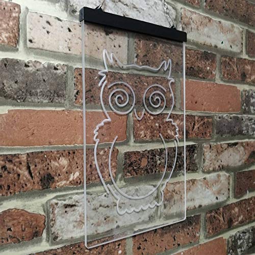 Kids Room Decor Owl LED Light Sign - Way Up Gifts