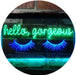 Eyelash Hello Gorgeous LED Light Sign - Way Up Gifts