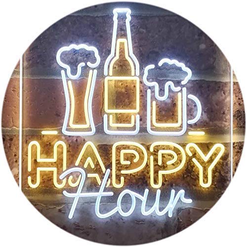 Happy Hour LED Light Sign - LED Gift Works