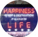 Happiness is a Way of Life Quotes Bedroom Decor LED Light Sign - Way Up Gifts