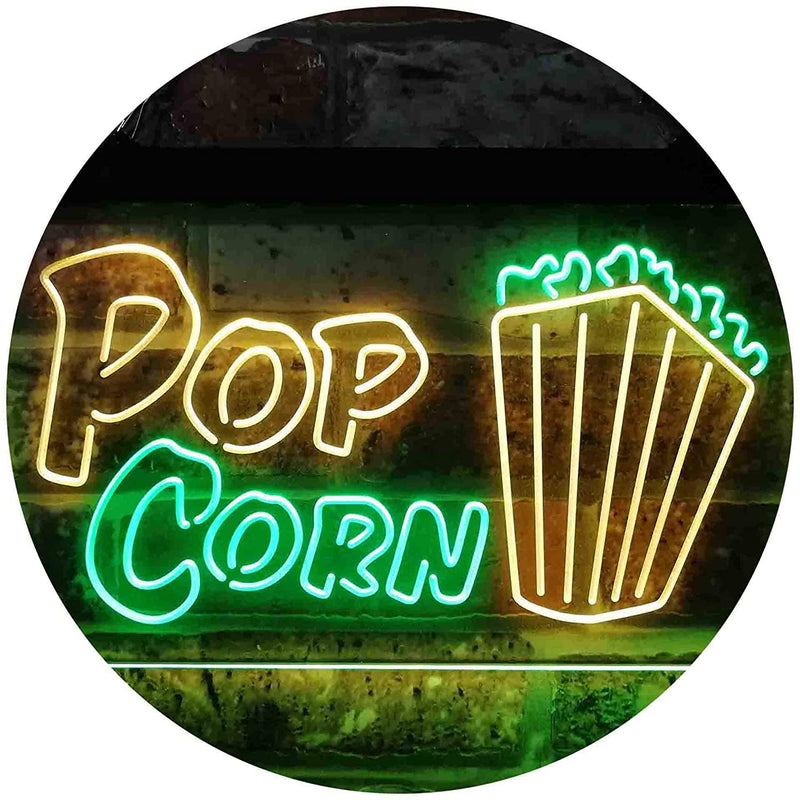 Movie Theater Popcorn LED Light Sign - LED Gift Works