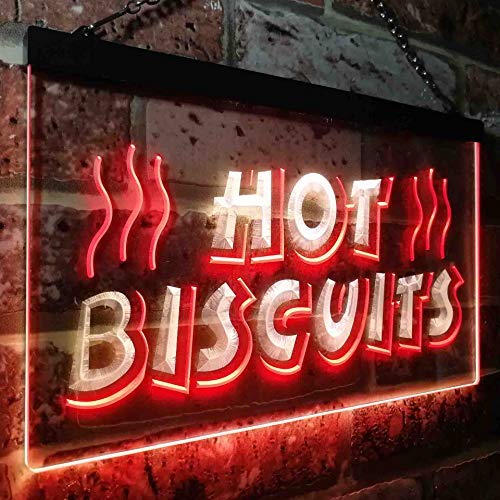 Hot Biscuits LED Light Sign - LED Gift Works