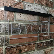 Bring Your Own Beer BYOB LED Light Sign - LED Gift Works