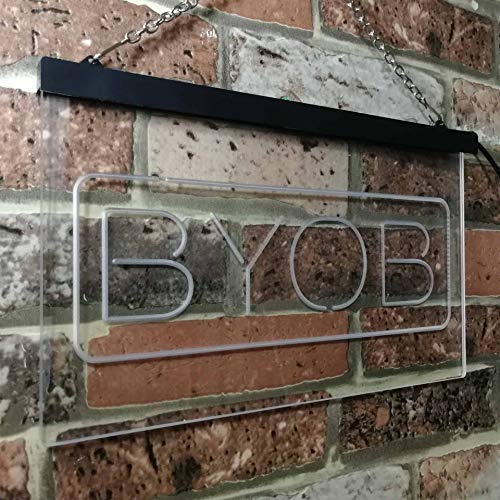 Bring Your Own Beer BYOB LED Light Sign - LED Gift Works