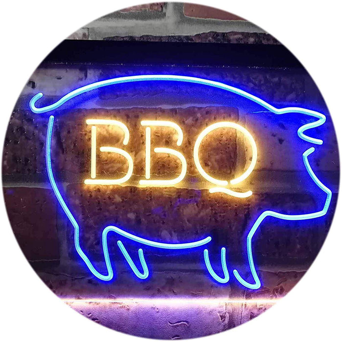 Pork Pig BBQ LED Light Sign - Way Up Gifts