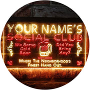 Personalized Social Club LED Light Sign - LED Gift Works