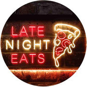 Late Night Eats Pizza LED Light Sign - LED Gift Works