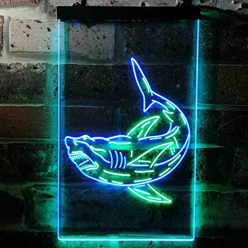 Shark Man Cave LED Light Sign - LED Gift Works