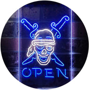 Beach Shop Pirate Open LED Light Sign - LED Gift Works