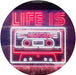 Life is a Mixtape Quotes Bedroom Decor LED Light Sign - Way Up Gifts