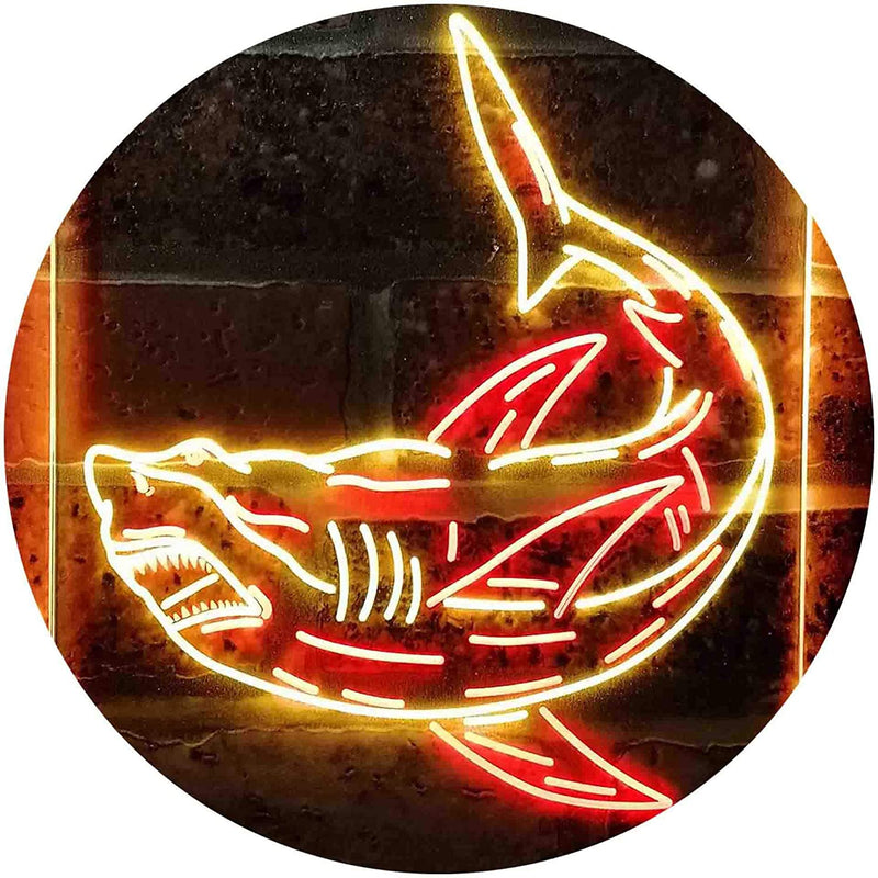 Shark Man Cave LED Light Sign - LED Gift Works