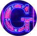Family Name Letter G Monogram Initial LED Light Sign - Way Up Gifts