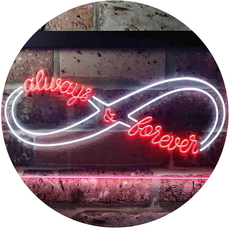 Love Infinity Always & Forever LED Light Sign - LED Gift Works