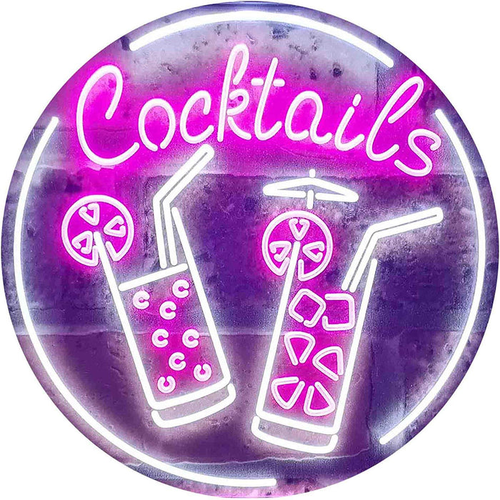 Cocktails LED Light Sign - Way Up Gifts