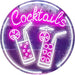 Cocktails LED Light Sign - Way Up Gifts
