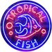 Pet Store Tropical Fish LED Light Sign - Way Up Gifts