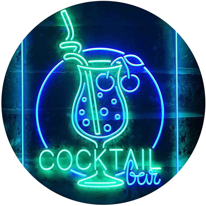 Cocktail Bar LED Light Sign - Way Up Gifts