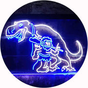 Caveman Dinosaur LED Light Sign - LED Gift Works
