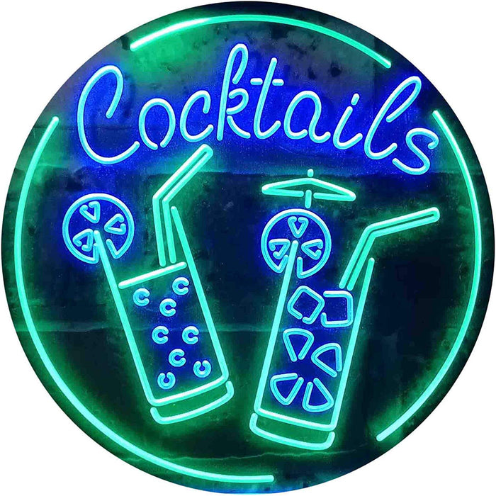 Cocktails LED Light Sign - Way Up Gifts