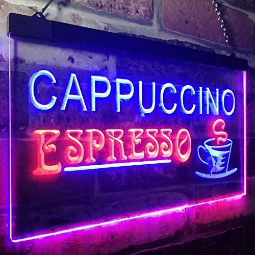Coffee Cappuccino Espresso LED Light Sign - Way Up Gifts
