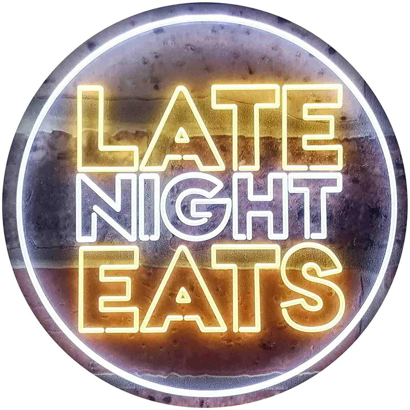 Late Night Eats LED Light Sign - LED Gift Works