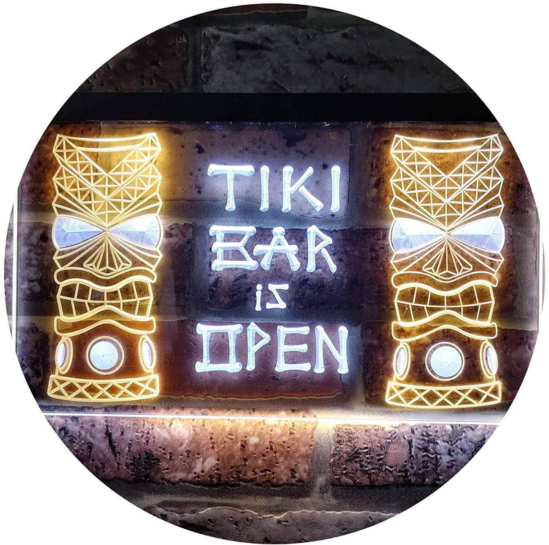 Tiki Bar Open LED Light Sign - LED Gift Works