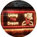 Paradise Island Living The Dream LED Light Sign - Way Up Gifts