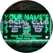 Personalized Social Club LED Light Sign - LED Gift Works