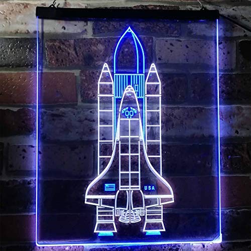 Astronaut Space Shuttle LED Light Sign - LED Gift Works