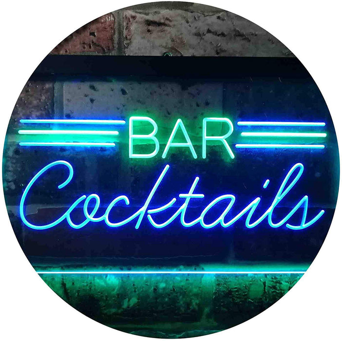 Bar Cocktails LED Light Sign - Way Up Gifts