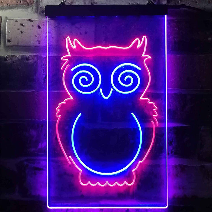 Kids Room Decor Owl LED Light Sign - Way Up Gifts