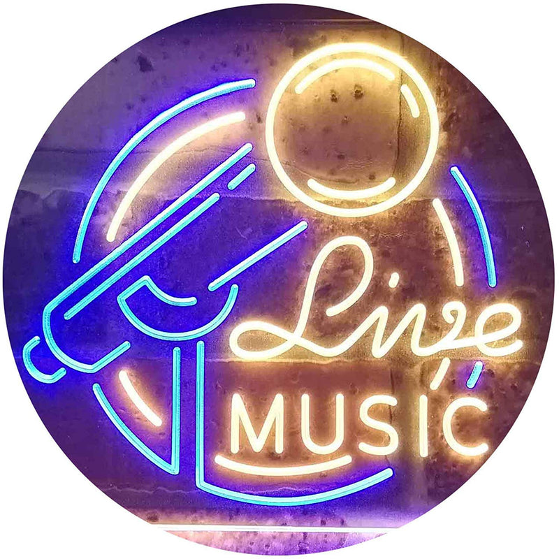 Live Music LED Light Sign - LED Gift Works