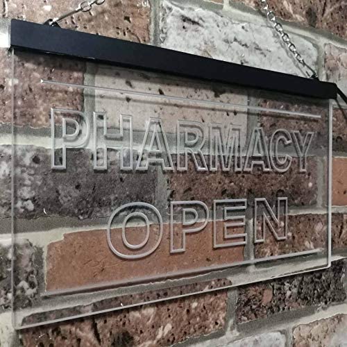 Pharmacy Open Shop LED Light Sign - LED Gift Works