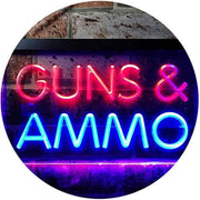 Guns Ammo LED Light Sign - LED Gift Works