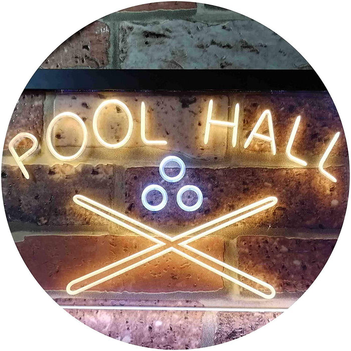 Billiards Pool Hall LED Light Sign - Way Up Gifts
