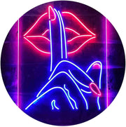 Finger Nail On Lip Beauty Salon LED Light Sign - LED Gift Works