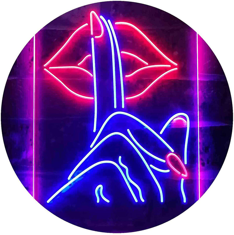 Finger Nail On Lip Beauty Salon LED Light Sign - LED Gift Works