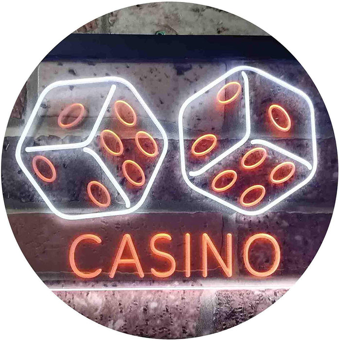 Dice Casino LED Light Sign - Way Up Gifts