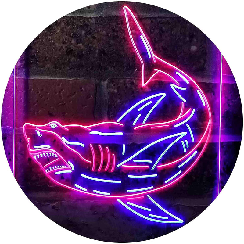 Shark Man Cave LED Light Sign - LED Gift Works