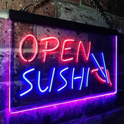 Open Sushi LED Light Sign - LED Gift Works