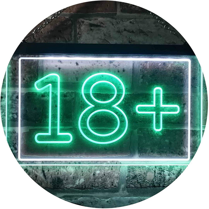 Adults Only 18+ LED Light Sign - Way Up Gifts