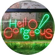Beauty Shop Hello Gorgeous LED Light Sign - LED Gift Works